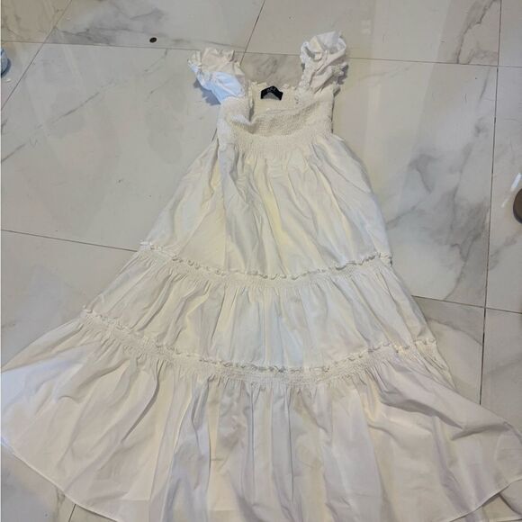 Elegant White sundress. BY OPT #14 - Picture 5 of 9